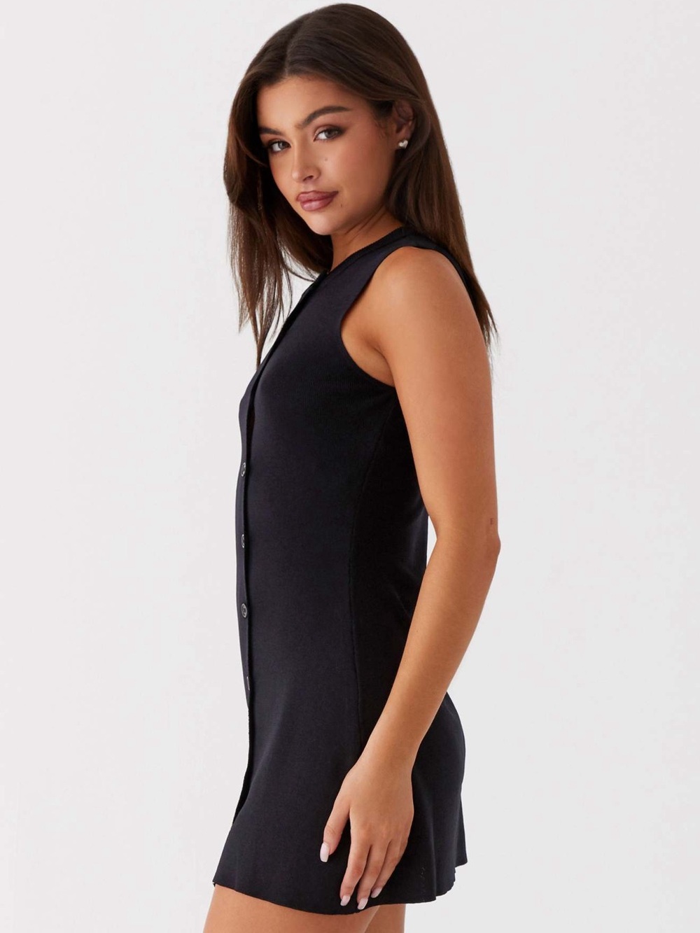 PEPPERMAYO • Not One Time Knit Mini Dress in Black - Picture 2 of 12